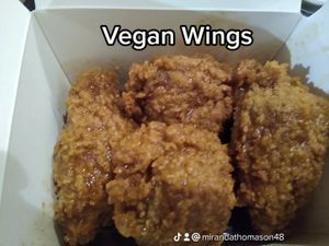 Wings at B.A.D. Gyal Vegan in Marietta