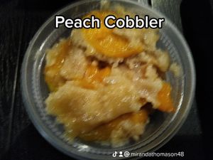 Peach Cobbler at B.A.D. Gyal Vegan in Marietta