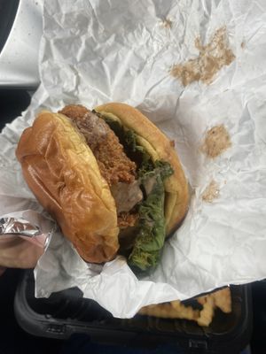 Yardgal Chickun! 🤤  at B.A.D. Gyal Vegan in Marietta