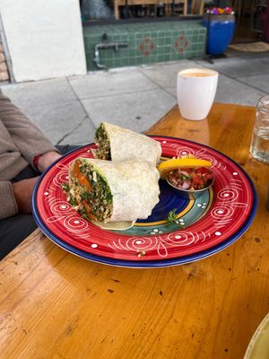 Vegan burrito 🌯   at Savoy Cafe and Deli in Santa Barbara