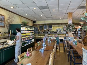Dining  at Savoy Cafe and Deli in Santa Barbara