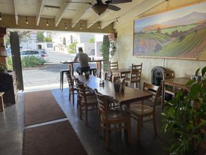 Patio in back  at Savoy Cafe and Deli in Santa Barbara