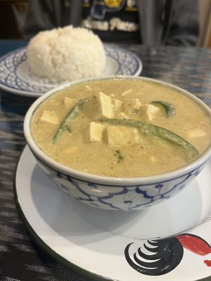 Green curry tofu  at Thai House in Fairbanks