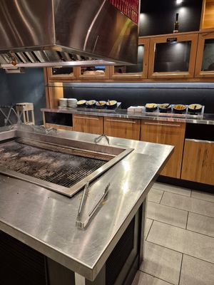 Bread station at Pacini in Shawinigan