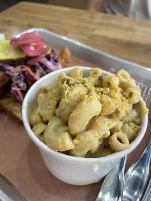 Mac n cheese  at Pure Grit BBQ in New York City