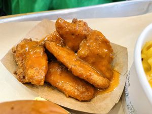 Buffalo wings  at Pure Grit BBQ in New York City