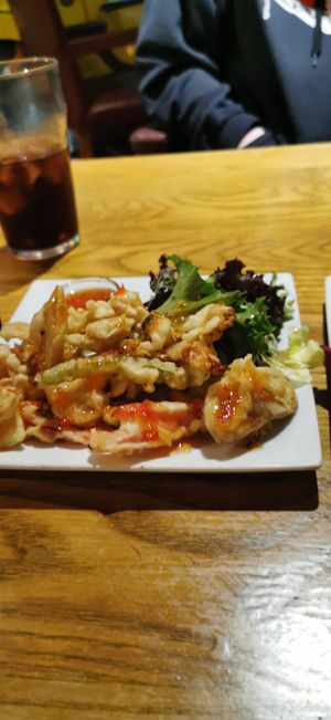 Tempura veg at The Chapel in Taunton