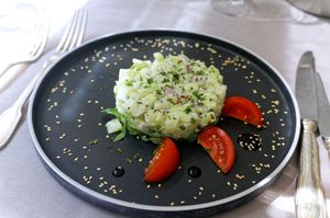 Menu vegan: appetizer at La Table d'Elisa in Compiegne