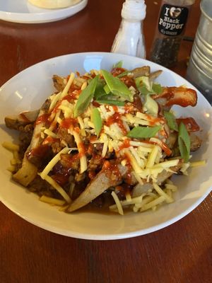 Dirty fries   at Yr Hen VIC in Llandelio