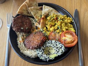 Latke brunch bowl  at Bear in Northwich