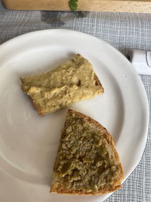 Chickpea and green olive  at WonderUmbria in Torgiano