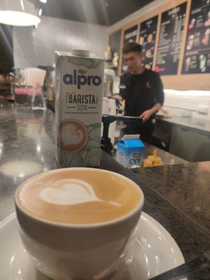 Soy latte at Coffee Fellows - Shangri-la in Ulaanbaatar