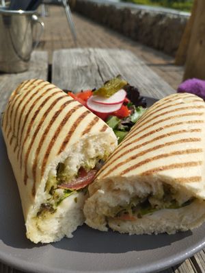 Vegan panini at Mini Mundi - Restaurant in Middelburg