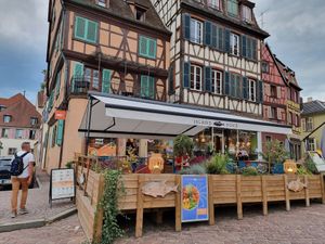 Terrace at Island Poké in Colmar
