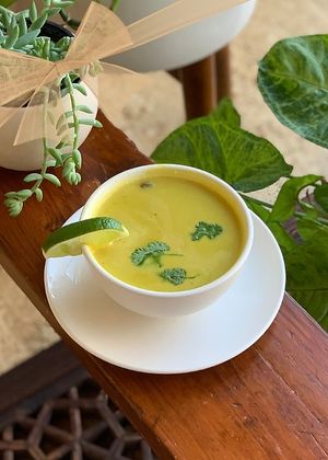 Tom Kha Soup at Blossoming Lotus in Portland