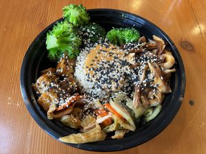 Bibimbap inspired bowl.  at Blossoming Lotus in Portland