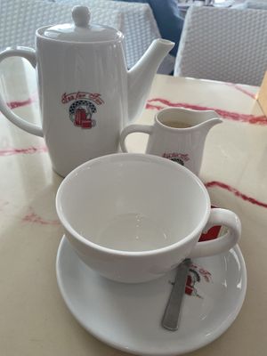 Tea with oat milk  #Veganuary at Tea for Two in Paphos