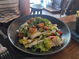 Avocado salad (vegan) at The Holyrood 9A in Edinburgh