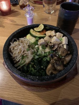 Vegan tofu hotstone   at Yuyumi in Munich
