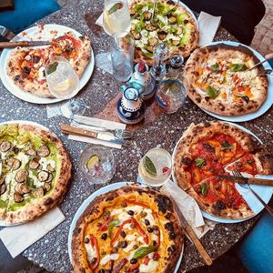 greatest vegan pizza I've ever tasted at Al Catzone Pizza Napovegana in Berlin