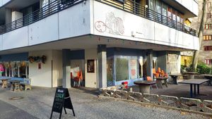 Front entrance at Al Catzone Pizza Napovegana in Berlin