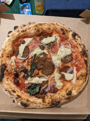 Super Diavola (15.40€) - 4/5. Good but spicy! at Al Catzone Pizza Napovegana in Berlin