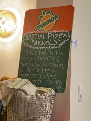 Pizza special of the day  at Al Catzone Pizza Napovegana in Berlin