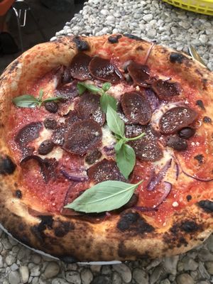 Diavola Pizza   at Al Catzone Pizza Napovegana in Berlin