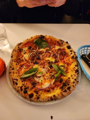 Diavola (spicy) at Al Catzone Pizza Napovegana in Berlin