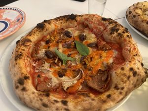 Spicy salami  at Al Catzone Pizza Napovegana in Berlin