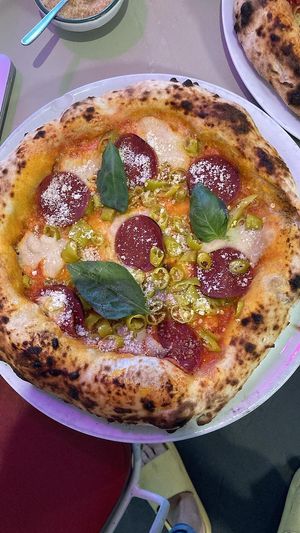 Rave Dave pizza at Al Catzone Pizza Napovegana in Berlin