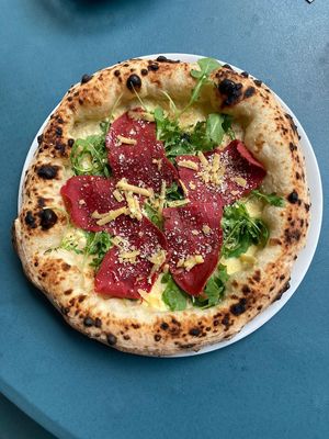 Parmaschinken Pizza at Al Catzone Pizza Napovegana in Berlin