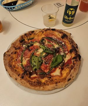 Billie Pizza with eggplant at Al Catzone Pizza Napovegana in Berlin