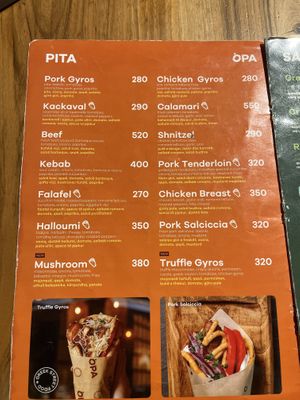   at OPA - Greek Street Food in Tirana