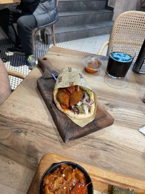 Falafel wrap  at OPA - Greek Street Food in Tirana