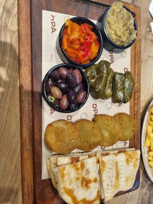 Vegan meze at OPA - Greek Street Food in Tirana