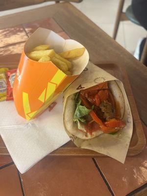   at OPA - Greek Street Food in Tirana