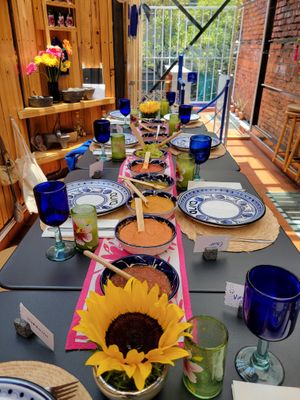 Mastering Mexican Salsas class at Aura Cocina Mexicana in Mexico City