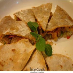 Soy quesadilla at New Start Restaurant in Seoul