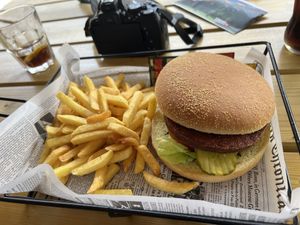 Vegan burger  at Hotel Restaurant Schützen in Lauterbrunnen