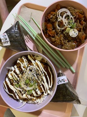 Ongiri and zwo Bowls  #Veganuary at Tokyo Boom in Vienna