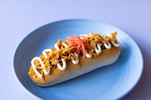 Noodle Hot Dog at Tokyo Boom in Vienna