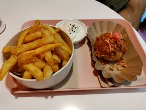 Wasabi fries and crunchy curry pan at Tokyo Boom in Vienna