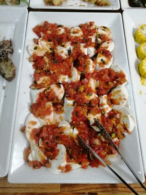 buffet offering at Tâm Đức in Ho Chi Minh City