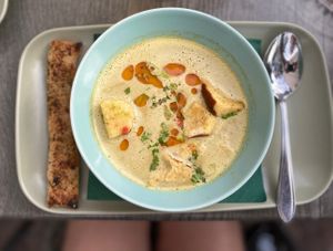 Vegan curry soup  at Foodbar 14tien in Herpen