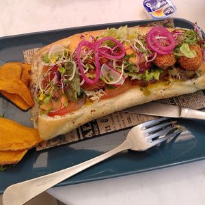 Vegan po'boy at Foodbar 14tien in Herpen