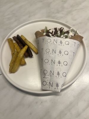 Vegan shawarma   at Toniq in Cebu
