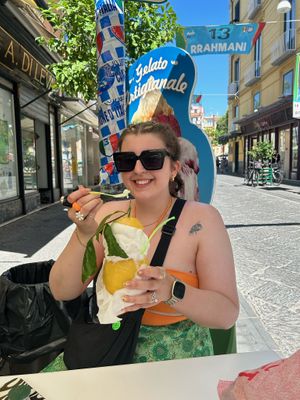   at Gelateria Primavera in Sorrento