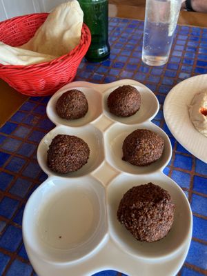 Falafel and bread   at Habibi in Tenerife