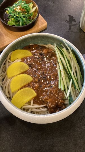 Jjajang Ramen. Very good!   at Plant A Seed Vegan in Penang
